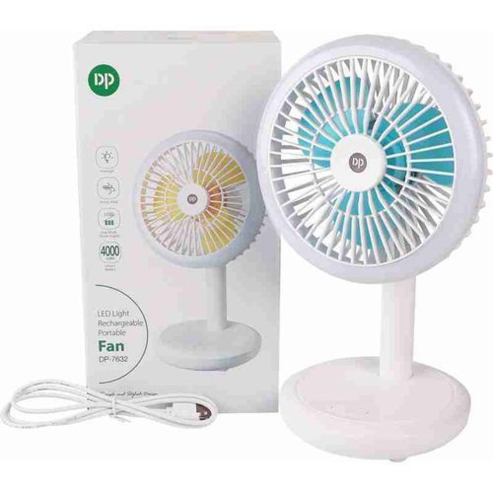 Dp Portable Rechargeable Table Fan(4000mAh)