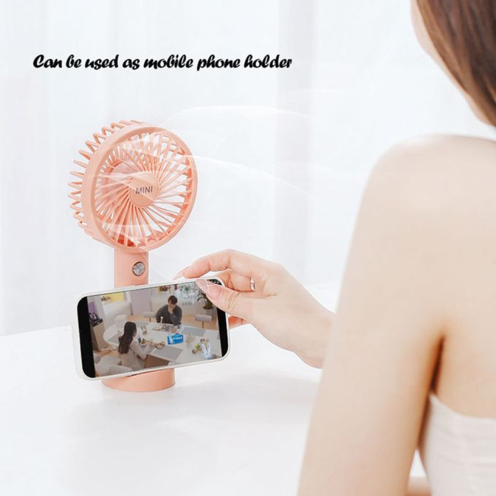 iYOWEI Rechargeable Table Hand Fan Mobile Phone Holder