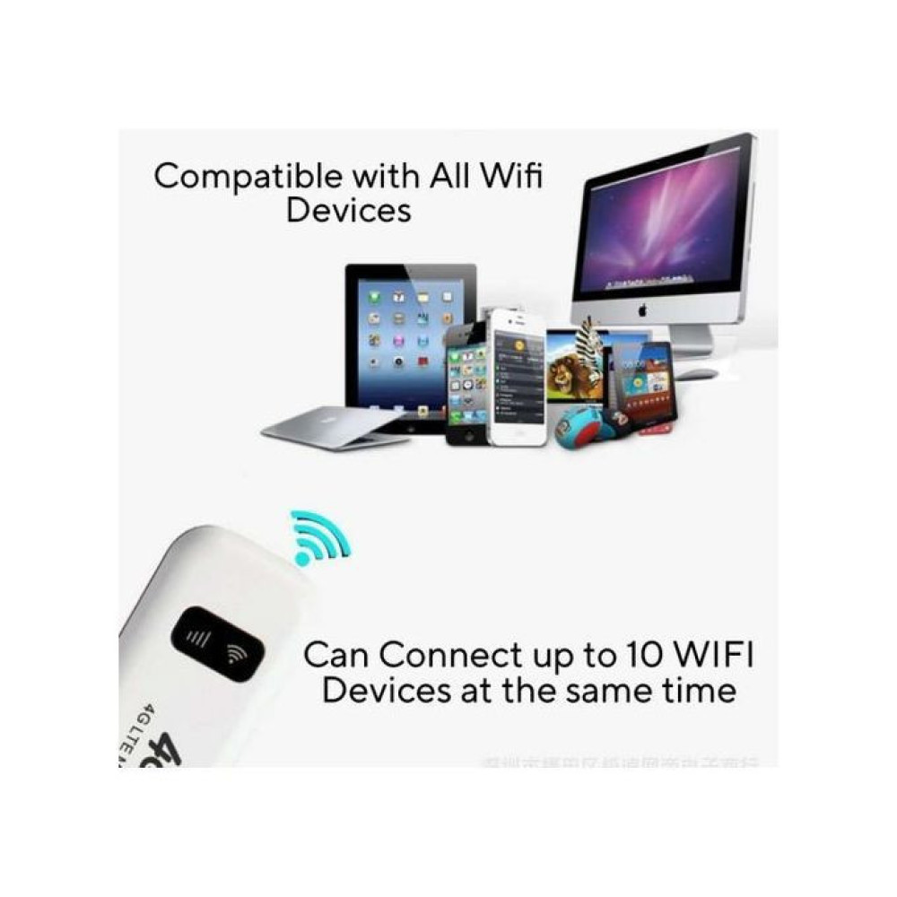 Zong Wifi Universal Usb 4G LTE Wifi Modem ALL NETWORK Mifi Router Mtñ Airtel Glo Etisalat Spectranet Smile (wfmd)