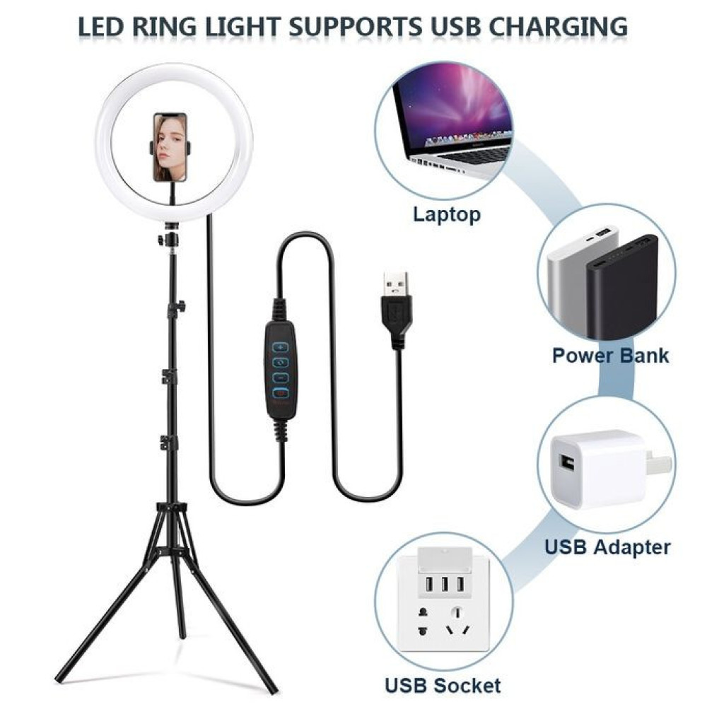 12'' Unique Selfie Ring Fill Led Light & Projection Stand