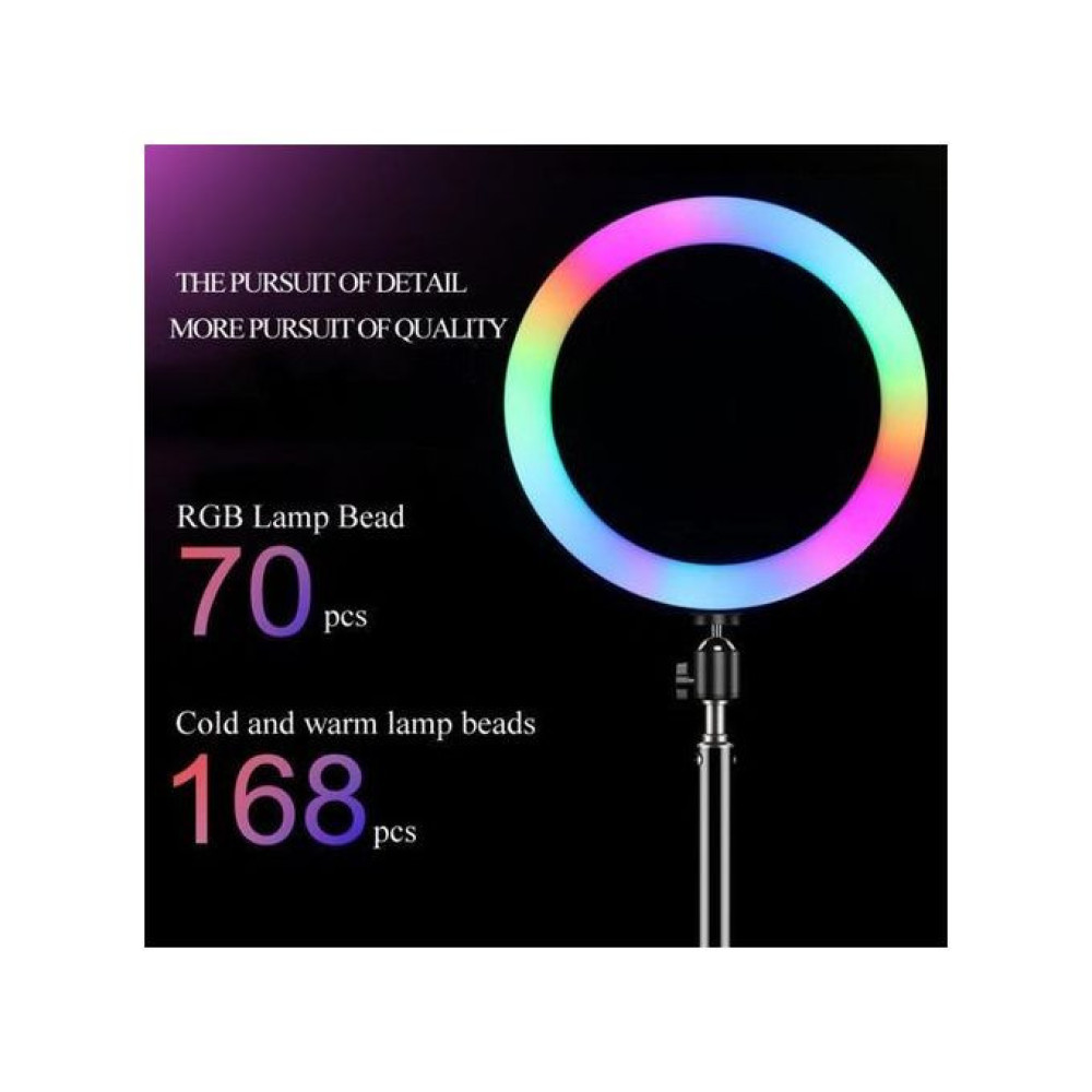 RGB 14 Inches Ring Light With Stand 35.5CM-Mult Colours