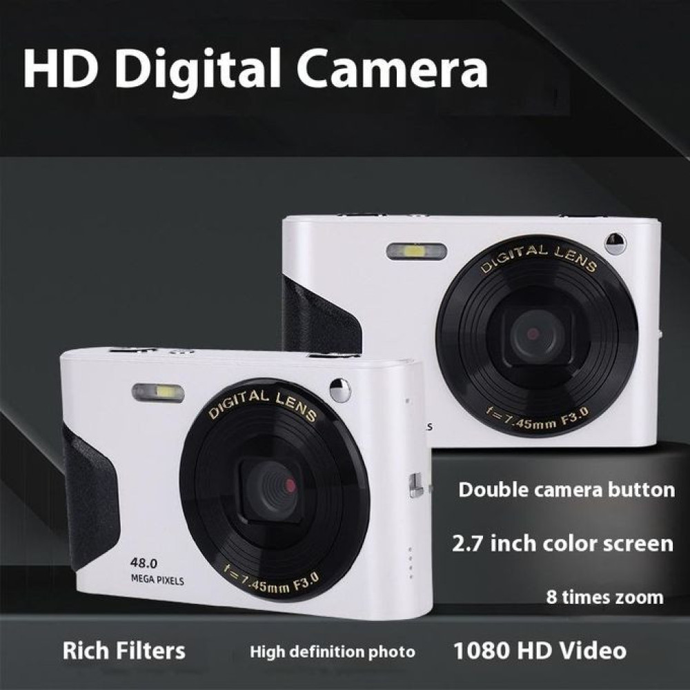 4K Student Camera, 48 Million HD Daily Travel Photo Recorder, Retro Macro Digital Beauty Camera