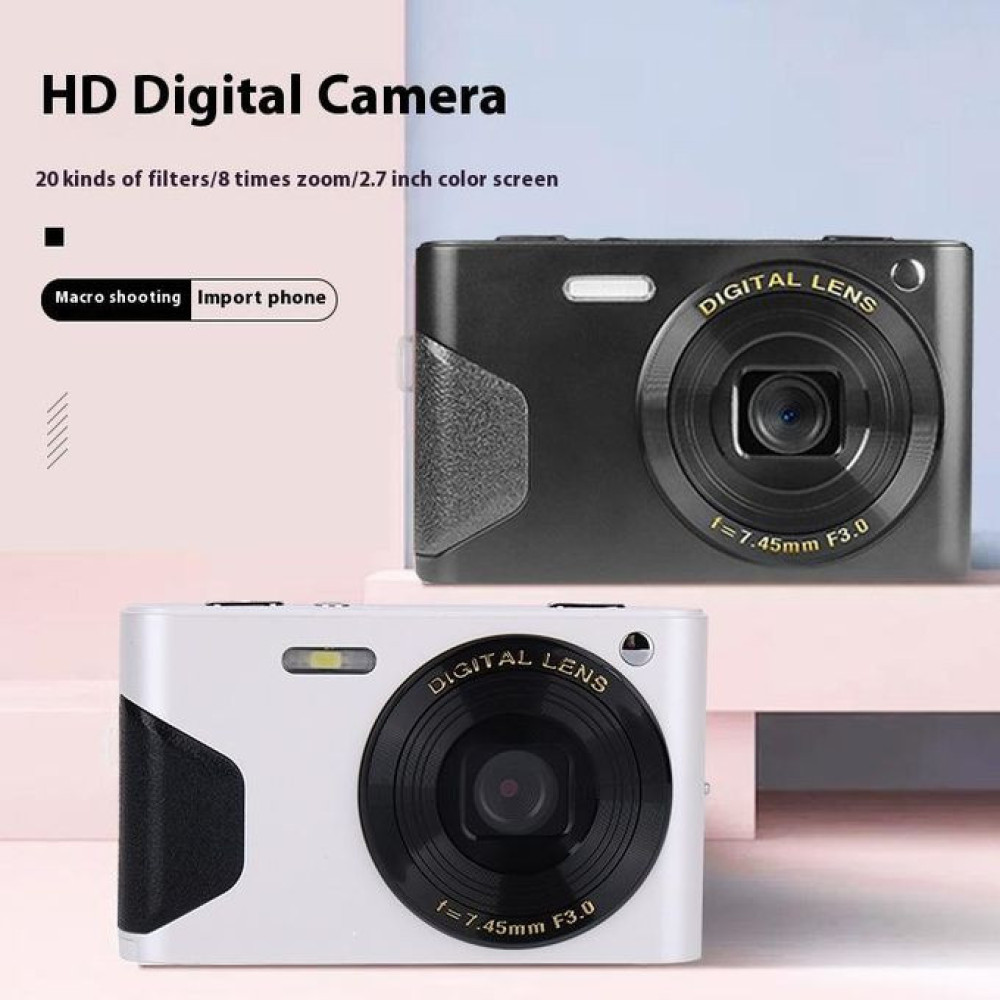 4K Student Camera, 48 Million HD Daily Travel Photo Recorder, Retro Macro Digital Beauty Camera