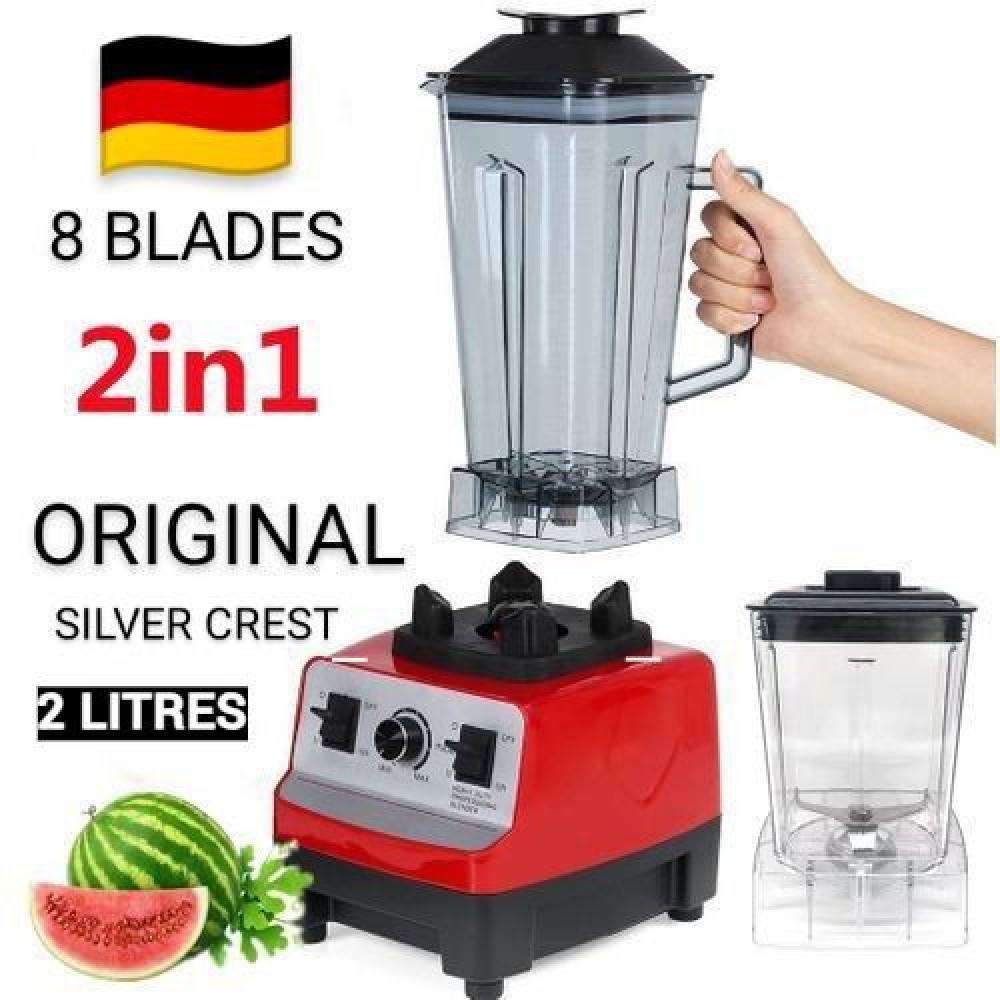 Silver Crest 2L Industrial 8500W Food Crusher Blender, 2 In 1 Jar(SCB-2030D)