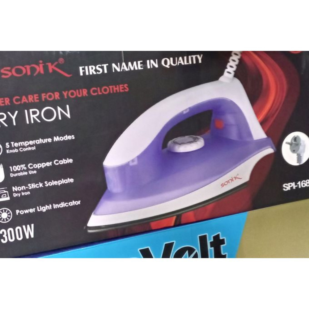 Sonik Inverter Friendly Solar Pressing Iron 300W