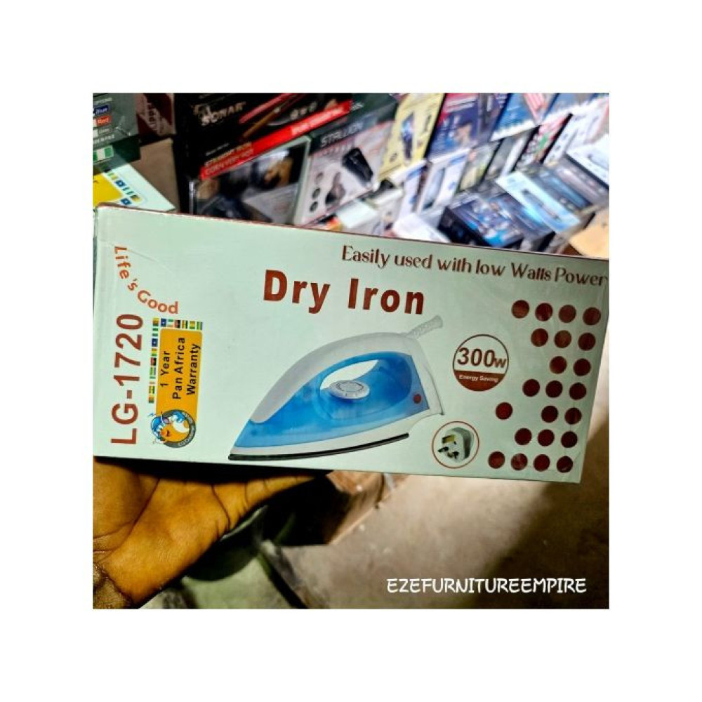 Non Stick Plate Solar Dry Iron (300 Watts Energy Saving)