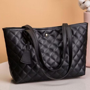 Women Quality Leather Hand Bag Ladies Shoulder Bag Black