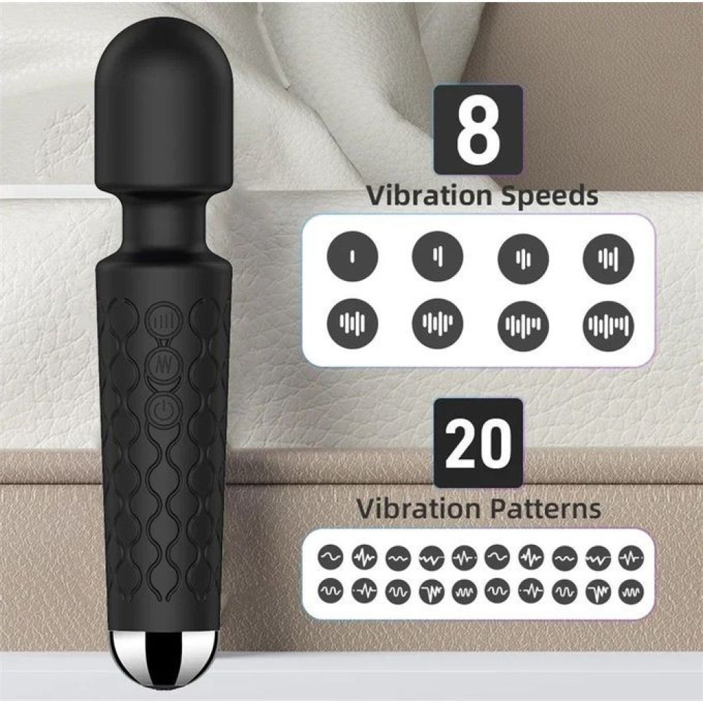 20 Speed Magnetic Wand Vibrator For Women