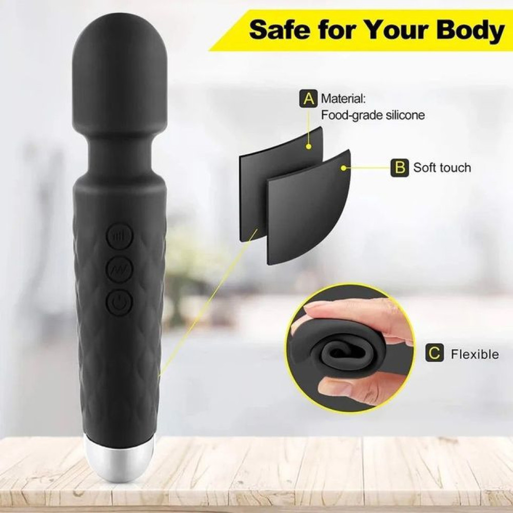 20 Speed Magnetic Wand Vibrator For Women