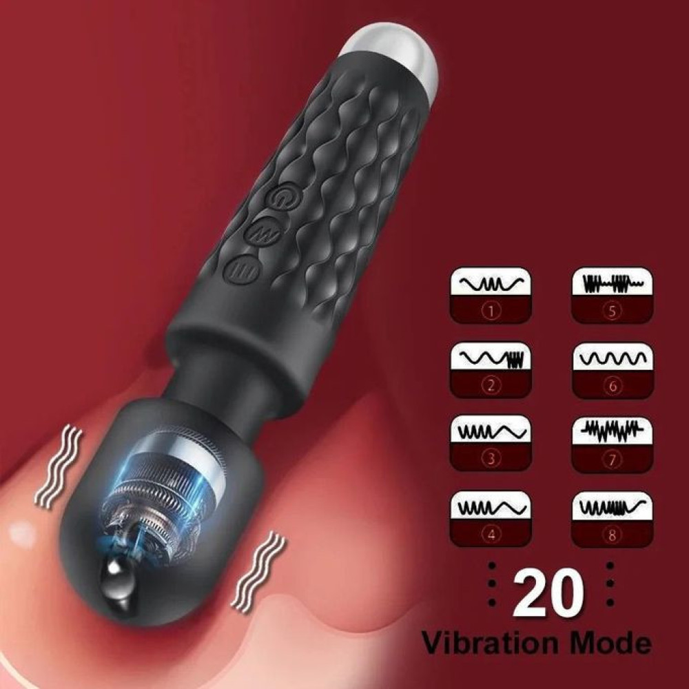 20 Speed Magnetic Wand Vibrator For Women