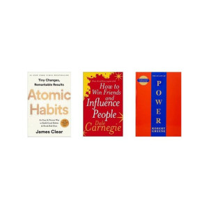 3-in-1 Books, Atomic Habits + How To Win Friends And Influence People + The 48 Laws Of Power