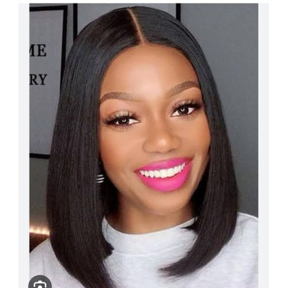 Bone Straight Bob Wig With Kim K Closure