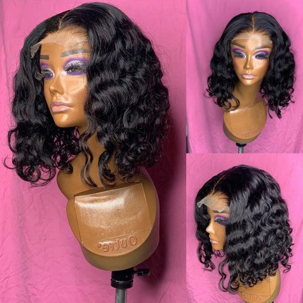 Gentle Temperament Ladies Wavy Wig With Closure-wig