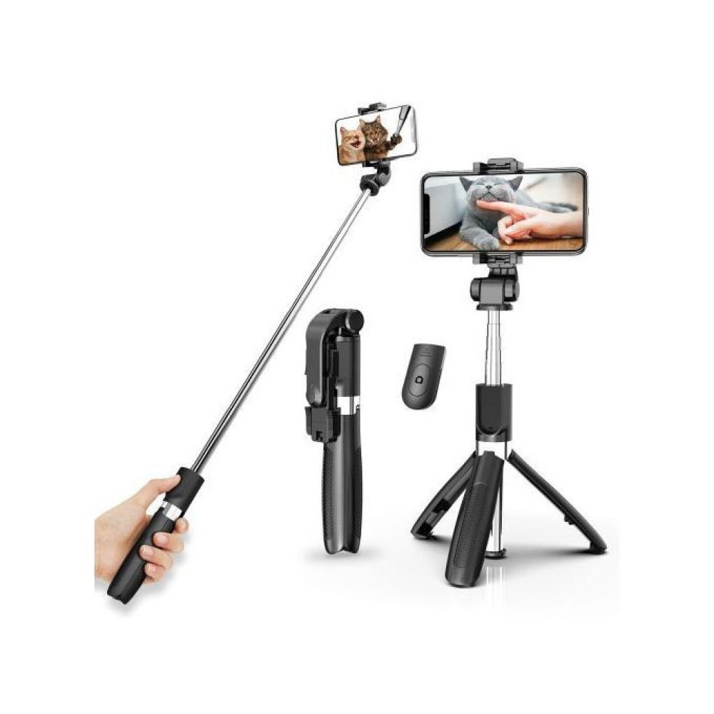 3-in-1 Selfie Sticks Tripods Phone Stand Holder Bluetooth Remote Mini Tripod