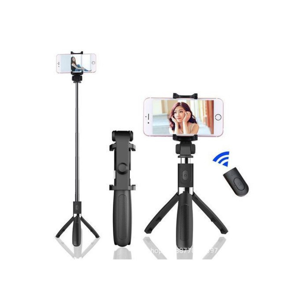 3-in-1 Selfie Sticks Tripods Phone Stand Holder Bluetooth Remote Mini Tripod