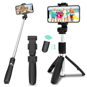 3-in-1 Selfie Sticks Tripods Phone Stand Holder Bluetooth Remote Mini Tripod